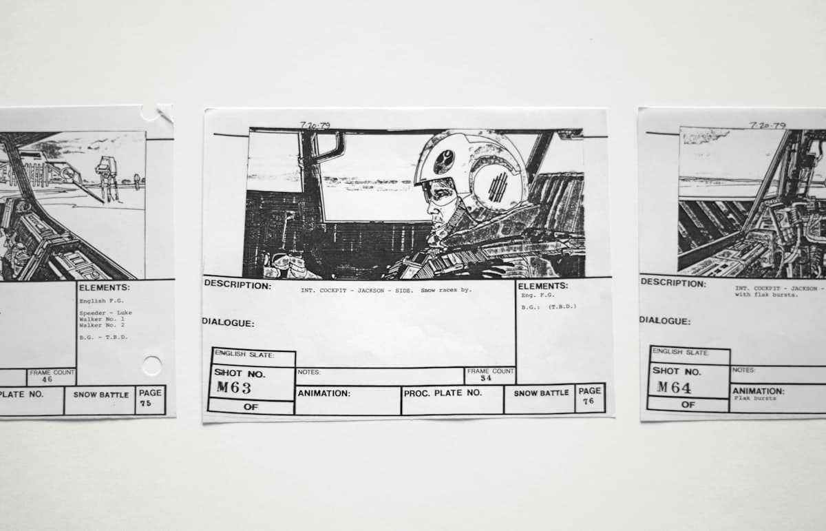 Storyboard frames